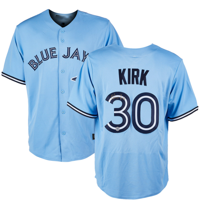 Toronto Blue Jays #30 Alejandro Kirk Light Blue Cool Base Stitched Baseball Jersey baseball jersey product view 1