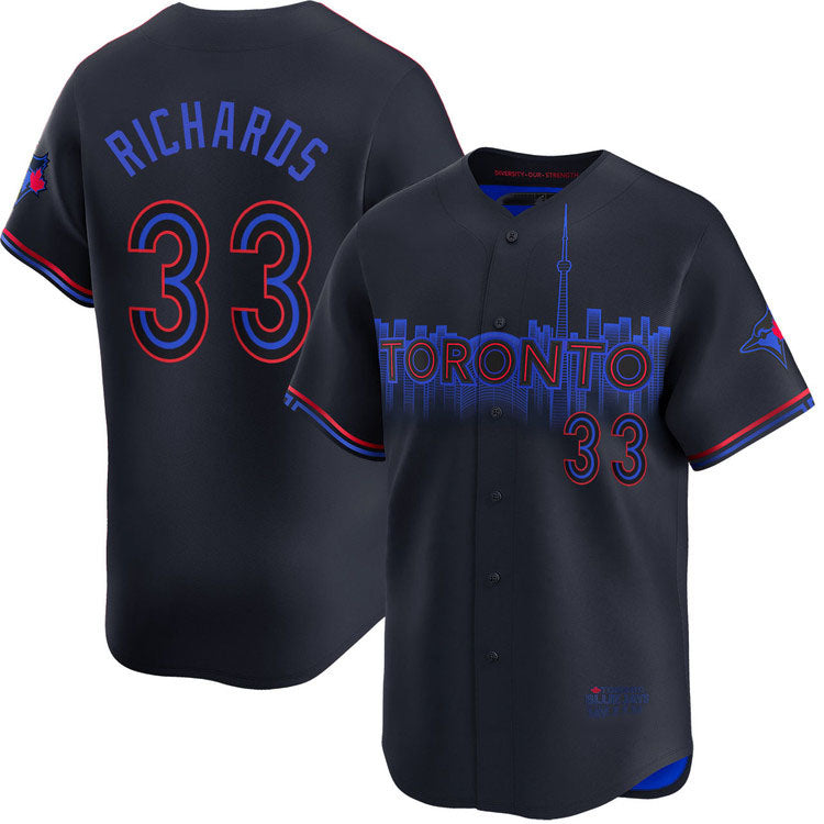 Toronto Blue Jays #33 Trevor Richards City Connect Limited Jersey Baseball Jersey baseball jersey product view 1