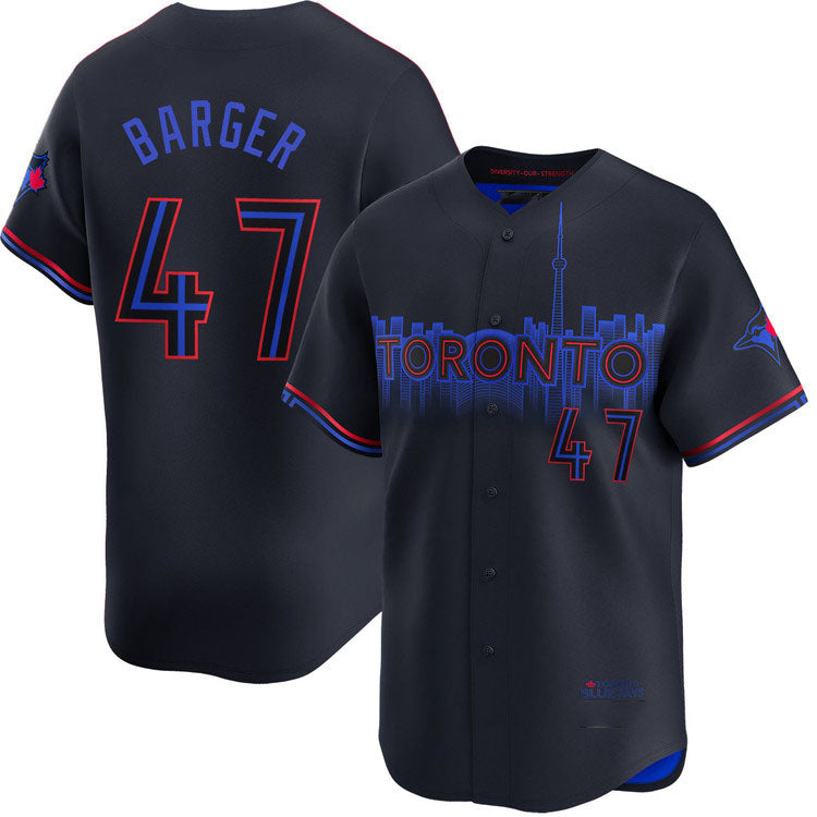 Toronto Blue Jays #47 Addison Barger City Connect Limited Jersey Baseball Jersey baseball jersey product view 1