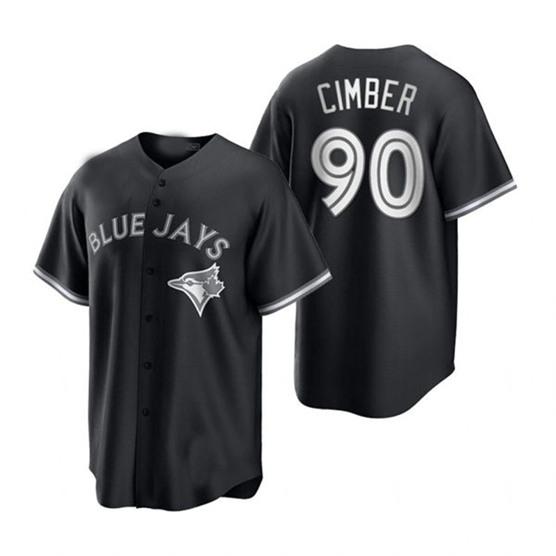 Toronto Blue Jays #90 Adam Cimber Black White Collection Jersey Baseball Jerseys baseball jersey product view 1