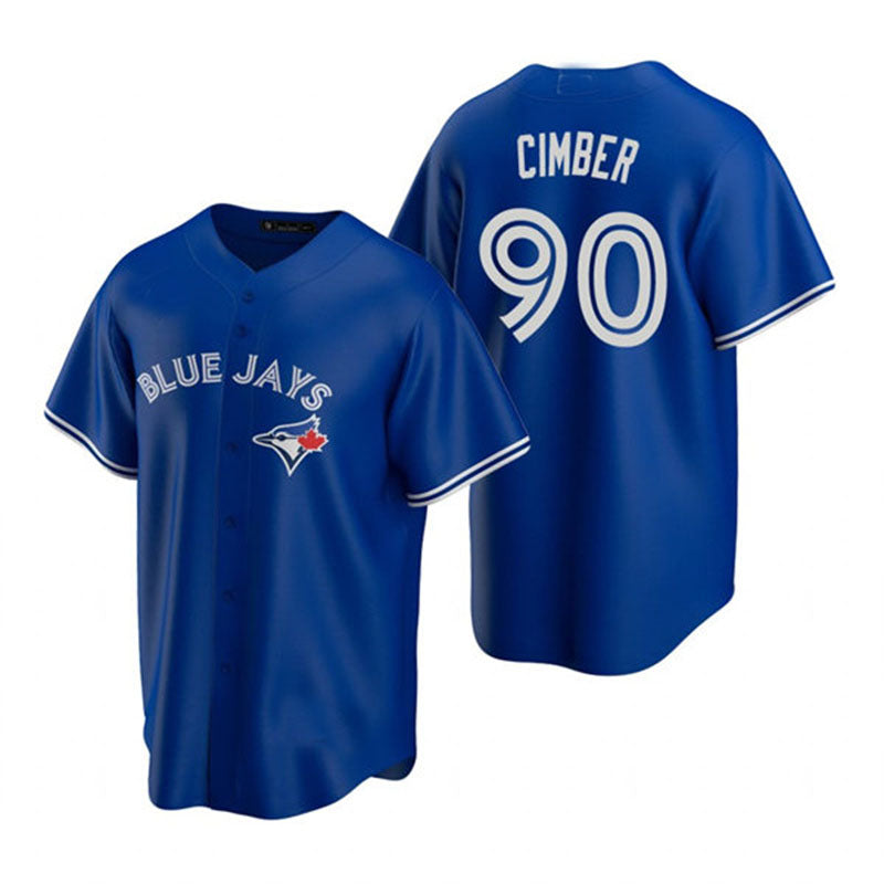 Toronto Blue Jays #90 Adam Cimber Royal Alternate Cool Base Jersey Baseball Jerseys baseball jersey product view 1