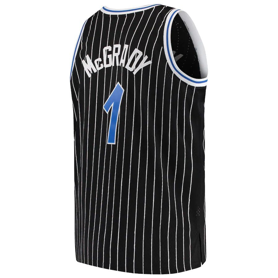O.Magic #1 Tracy McGrady Big & Tall Hardwood Classics Swingman Jersey Black Stitched American Basketball Jersey basketball jersey product view 1
