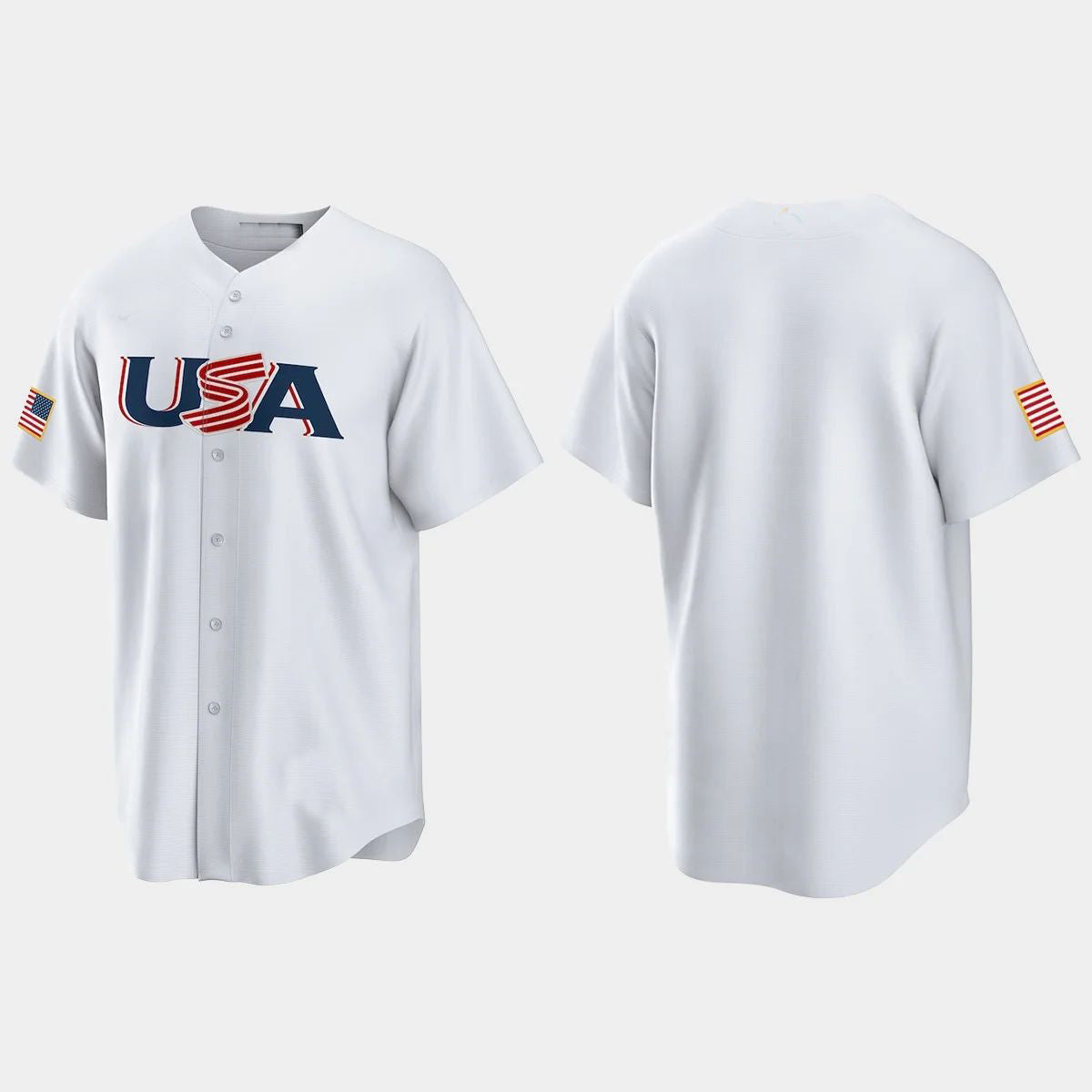USA 2023 WORLD BASEBALL CLASSIC REPLICA JERSEY ¨C WHITE Stitches Baseball Jerseys baseball jersey product view 1