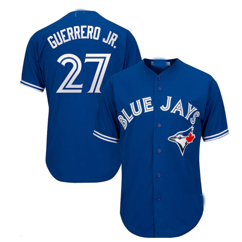 Toronto Blue Jays #27 Vladimir Guerrero Jr. Big & Tall Replica Player Jersey - Royal Baseball Jerseys baseball jersey product view 1