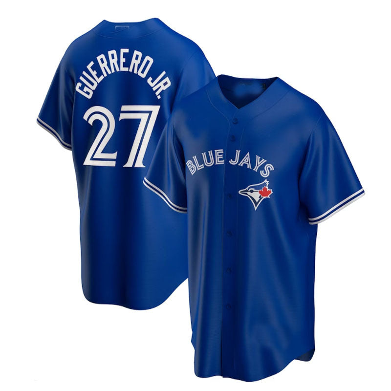Toronto Blue Jays #27 Vladimir Guerrero Jr. Alternate Replica Player Jersey - Royal Baseball Jerseys baseball jersey product view 1