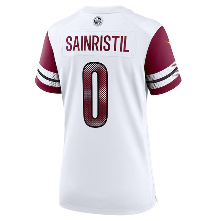 W.Commanders #0 Mike Sainristil Player White Home Game Football Jerseys football jersey product view 1
