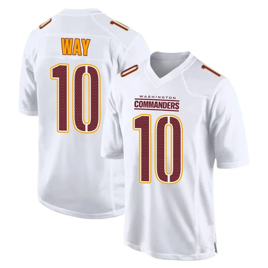 W.Commanders #10 Tress Way Player White Tundra Fashion Game Football Jerseys football jersey product view 1