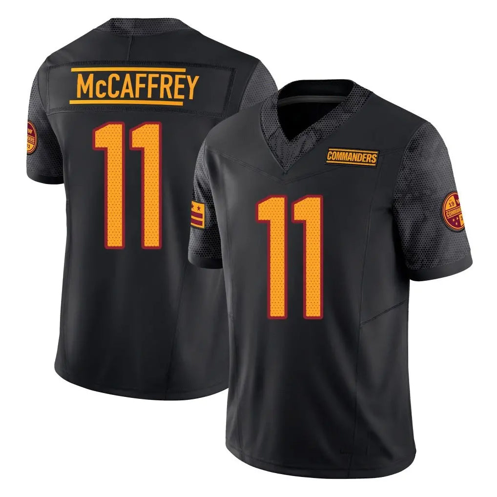 W.Commanders #11 Luke McCaffrey Player Black Vapor F.U.S.E. Limited Football Jerseys football jersey product view 1