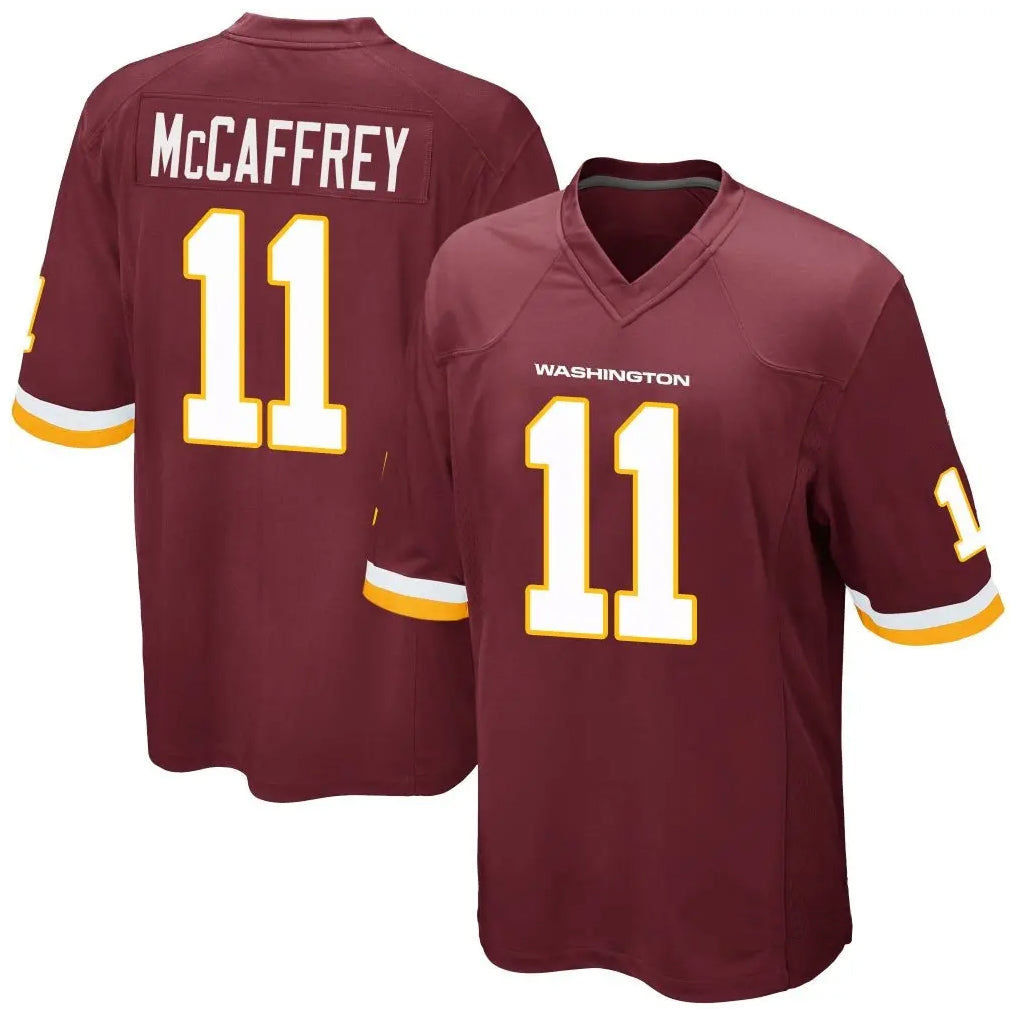 W.Commanders #11 Luke McCaffrey Player Burgundy Game Football Jerseys football jersey product view 1