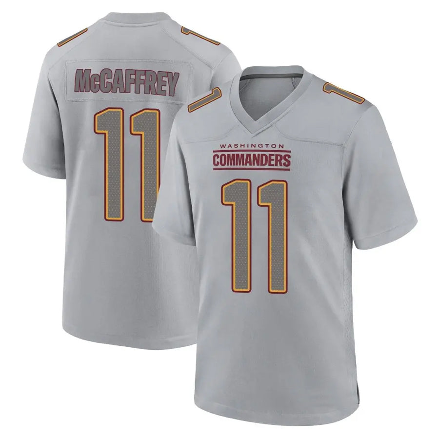 W.Commanders #11 Luke McCaffrey Player Gray Fashion Game Football Jerseys football jersey product view 1