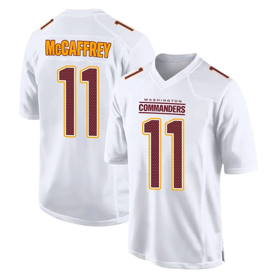 W.Commanders #11 Luke McCaffrey Player White Tundra Fashion Game Football Jerseys football jersey product view 1