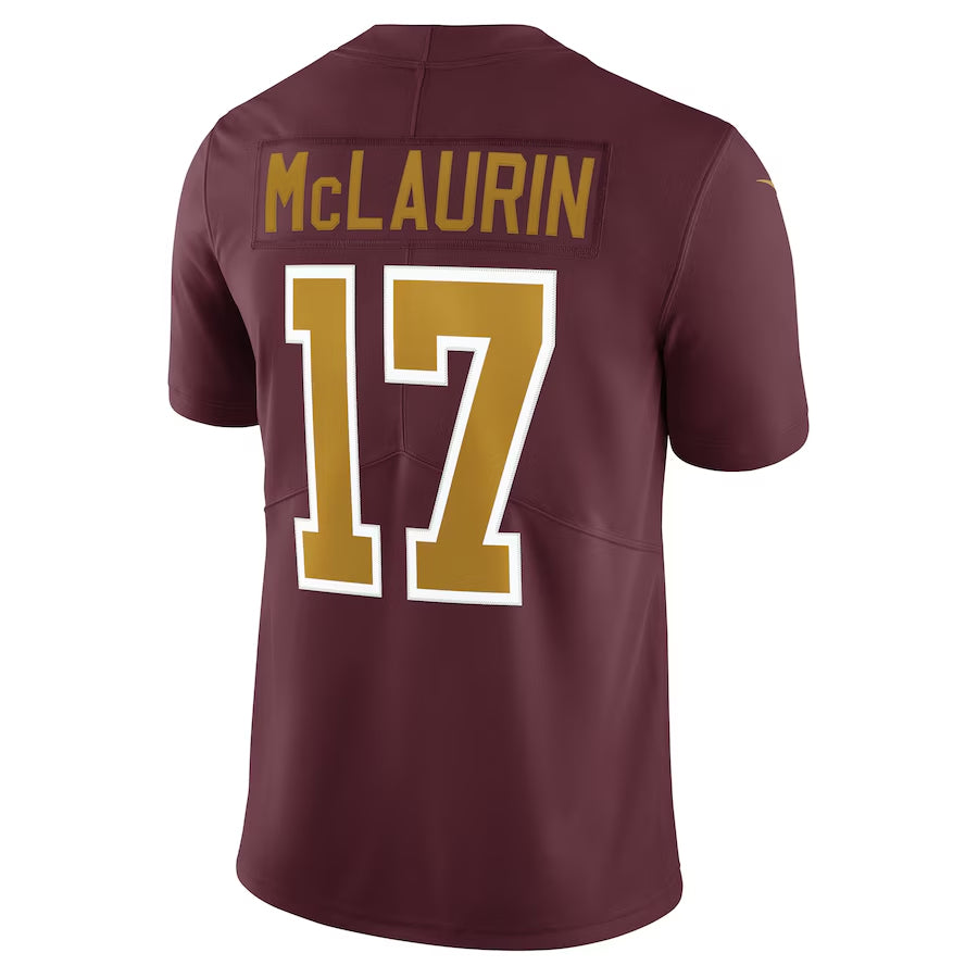 W.Commanders #17 Terry McLaurin Player Burgundy Alternate Vapor Limited Football Jerseys football jersey product view 1