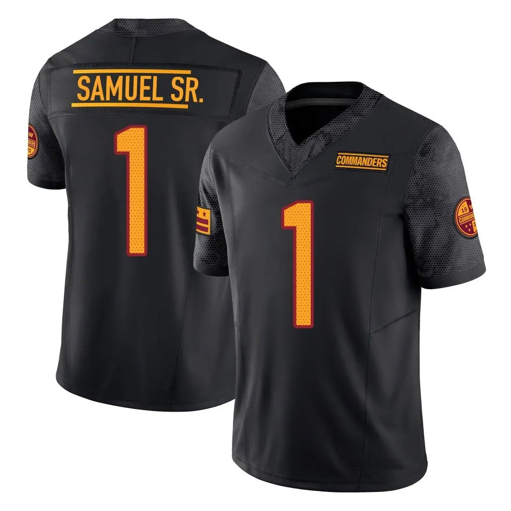 W.Commanders #1 Deebo Samuel Sr Player Black Vapor F.U.S.E. Limited Football Jerseys football jersey product view 1