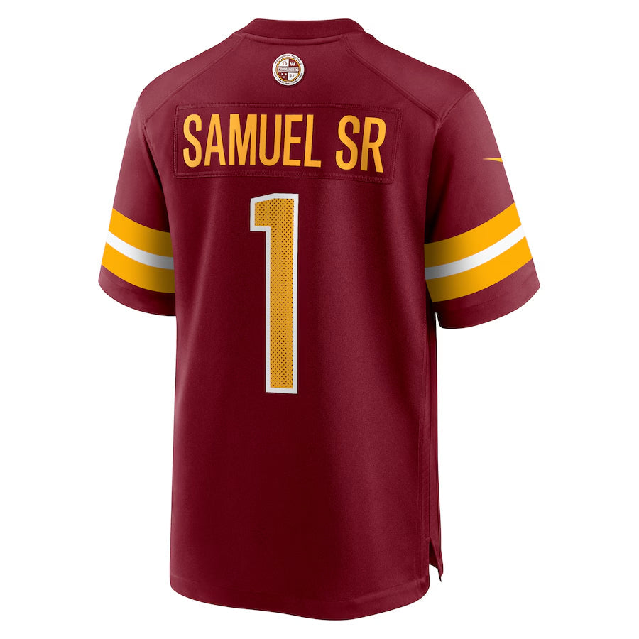 W.Commanders #1 Deebo Samuel Sr Player Burgundy Home Game Football Jerseys football jersey product view 1