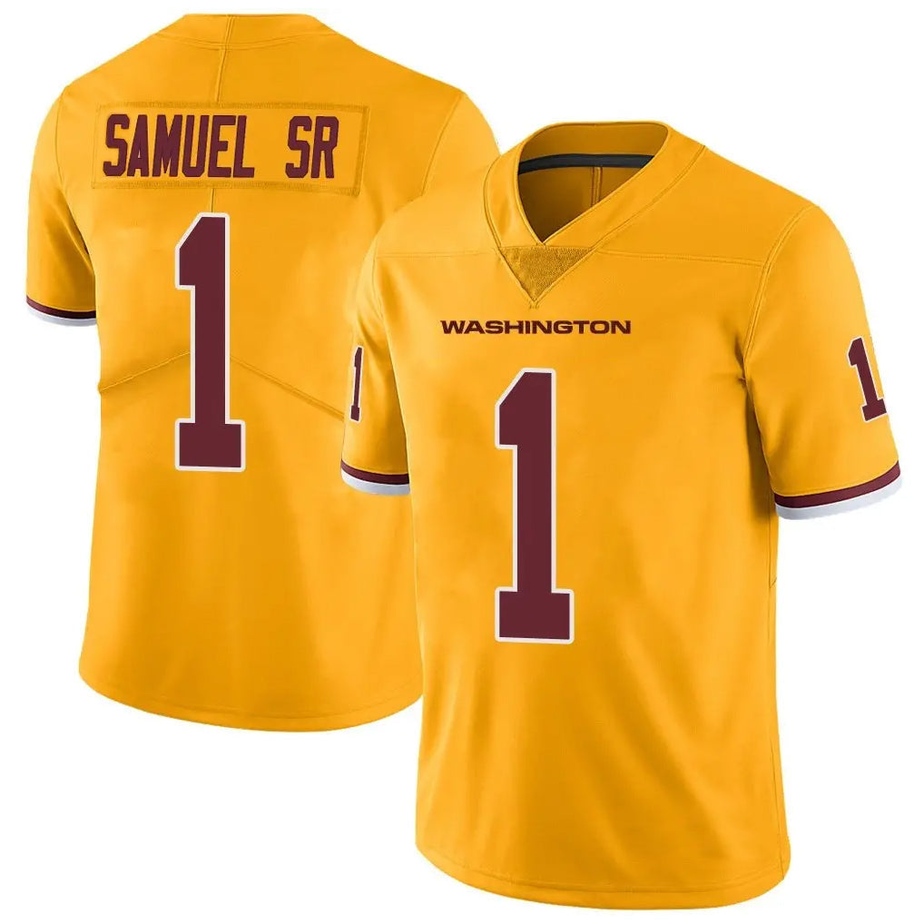 W.Commanders #1 Deebo Samuel Sr Player Gold Vapor Limited Football Jerseys football jersey product view 1