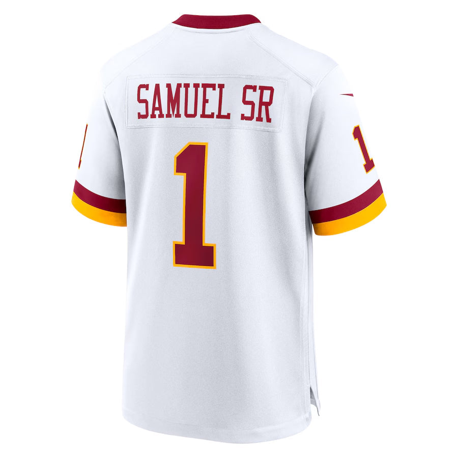 W.Commanders #1 Deebo Samuel Sr Player White Game Football Jerseys football jersey product view 1