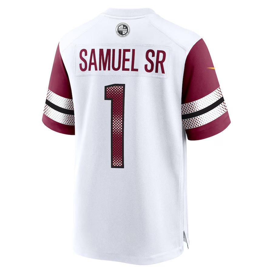 W.Commanders #1 Deebo Samuel Sr Player White Home Game Football Jerseys football jersey product view 1