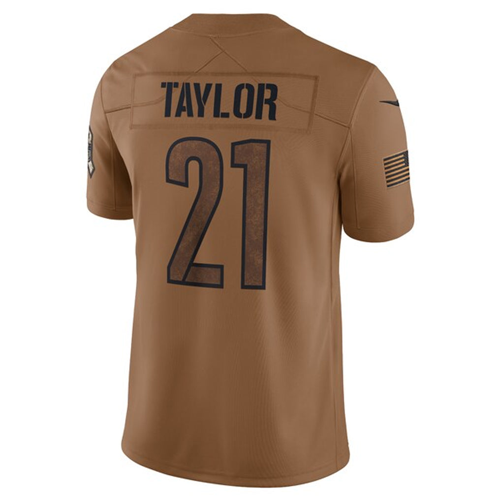 W.Commanders #21 Sean Taylor Player Brown Salute To Service Limited Football Jerseys football jersey product view 1