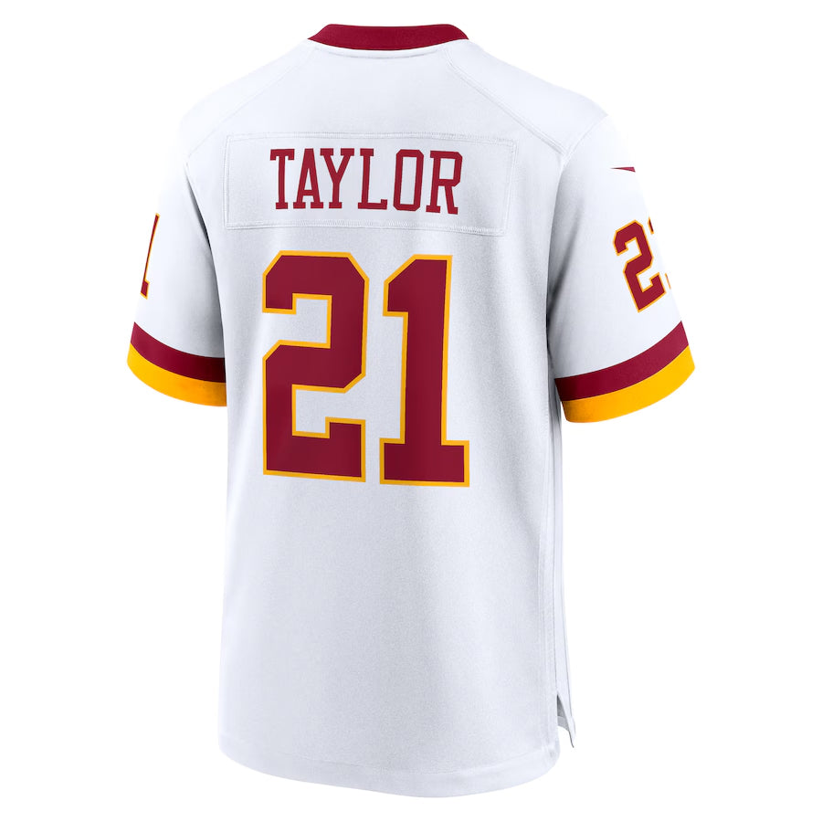 W.Commanders #21 Sean Taylor Player White Home Game Football Jerseys football jersey product view 1