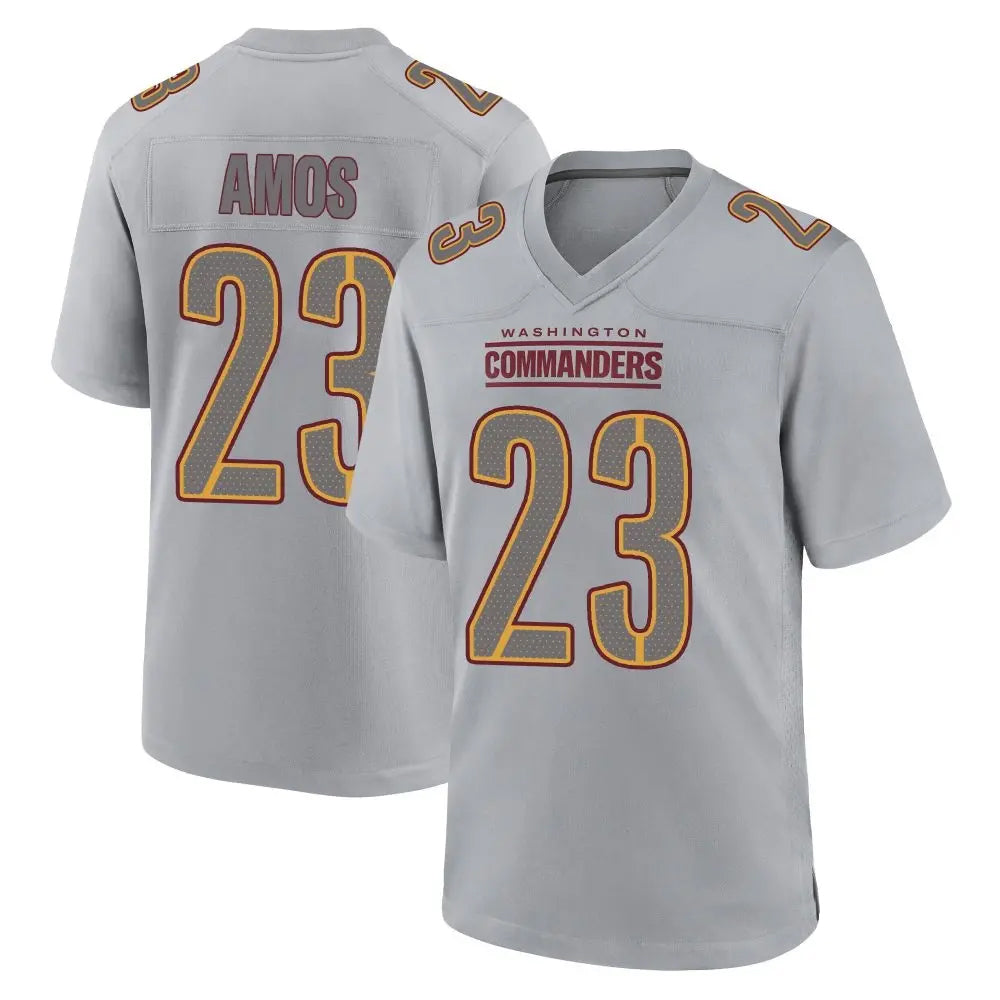 W.Commanders #23 Trey Amos Player Gray Fashion Game Football Jerseys football jersey product view 1