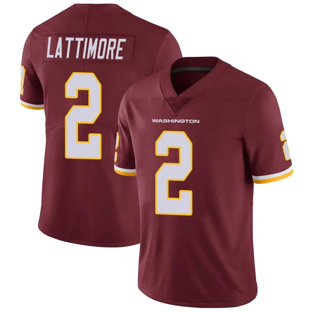 W.Commanders #2 Marshon Lattimore Player Burgundy Alternate Vapor Untouchable Limited Football Jerseys football jersey product view 1