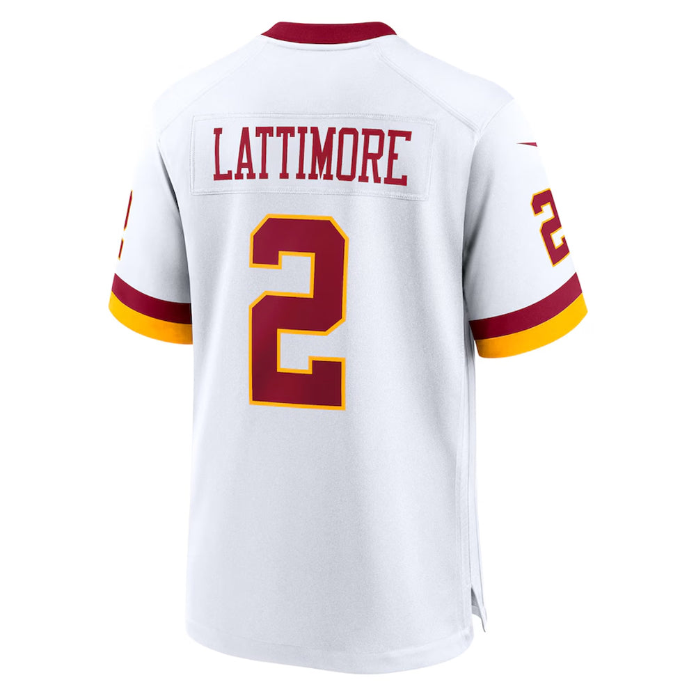 W.Commanders #2 Marshon Lattimore Player White Game Football Jerseys football jersey product view 1
