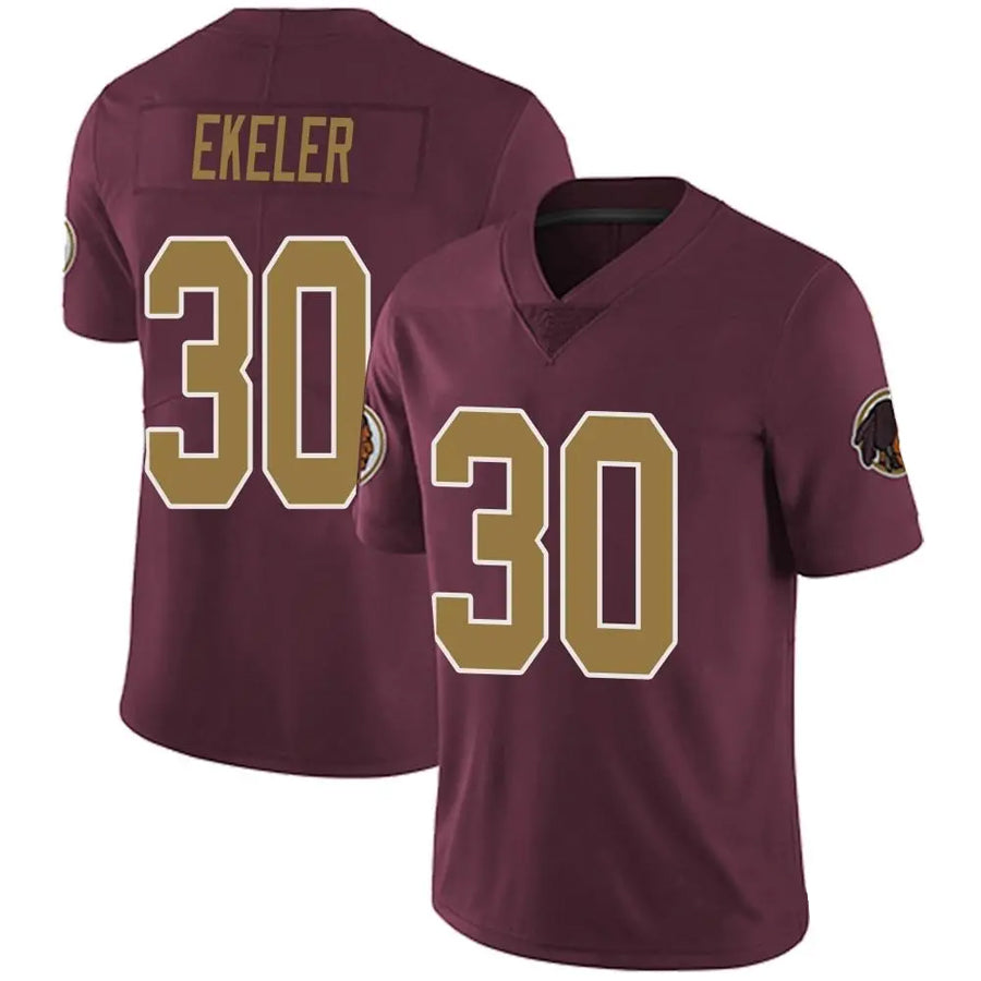 W.Commanders #30 Austin Ekeler Player Burgundy Alternate Vapor Untouchable Limited Football Jerseys football jersey product view 1
