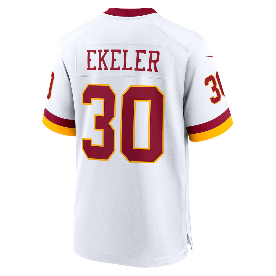 W.Commanders #30 Austin Ekeler Player White Game Football Jerseys football jersey product view 1