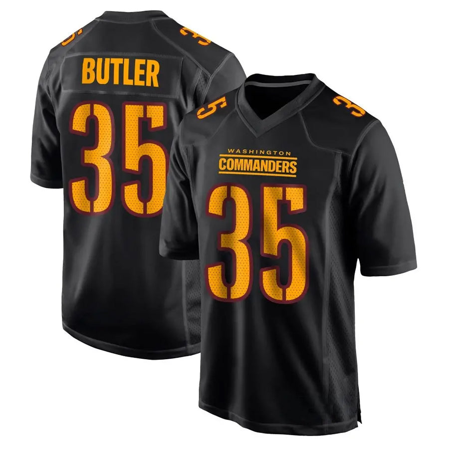 W.Commanders #35 Percy Butler Player Black Fashion Football Jerseys football jersey product view 1