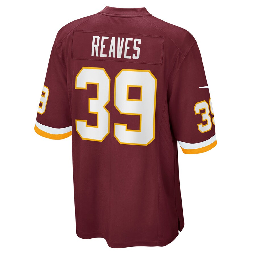 W.Commanders #39 Jeremy Reaves Player Burgundy Game Football Jerseys football jersey product view 1