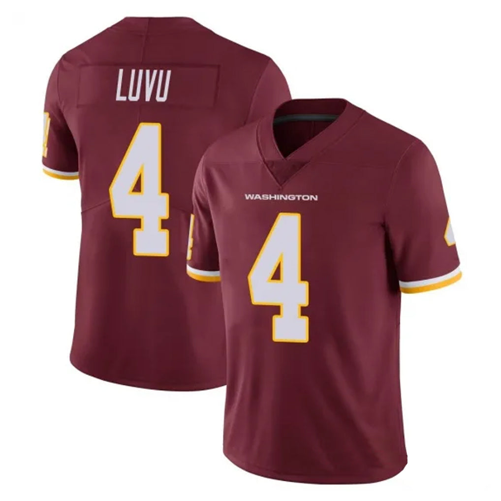 W.Commanders #4 Frankie Luvu Player Burgundy Vapor Limited Football Jerseys football jersey product view 1