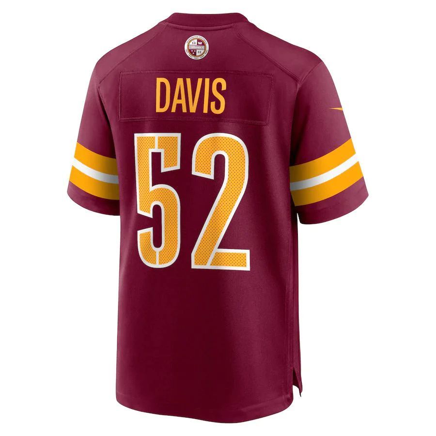 W.Commanders #52 Jamin Davis Player Burgundy Home Game Football Jerseys football jersey product view 1