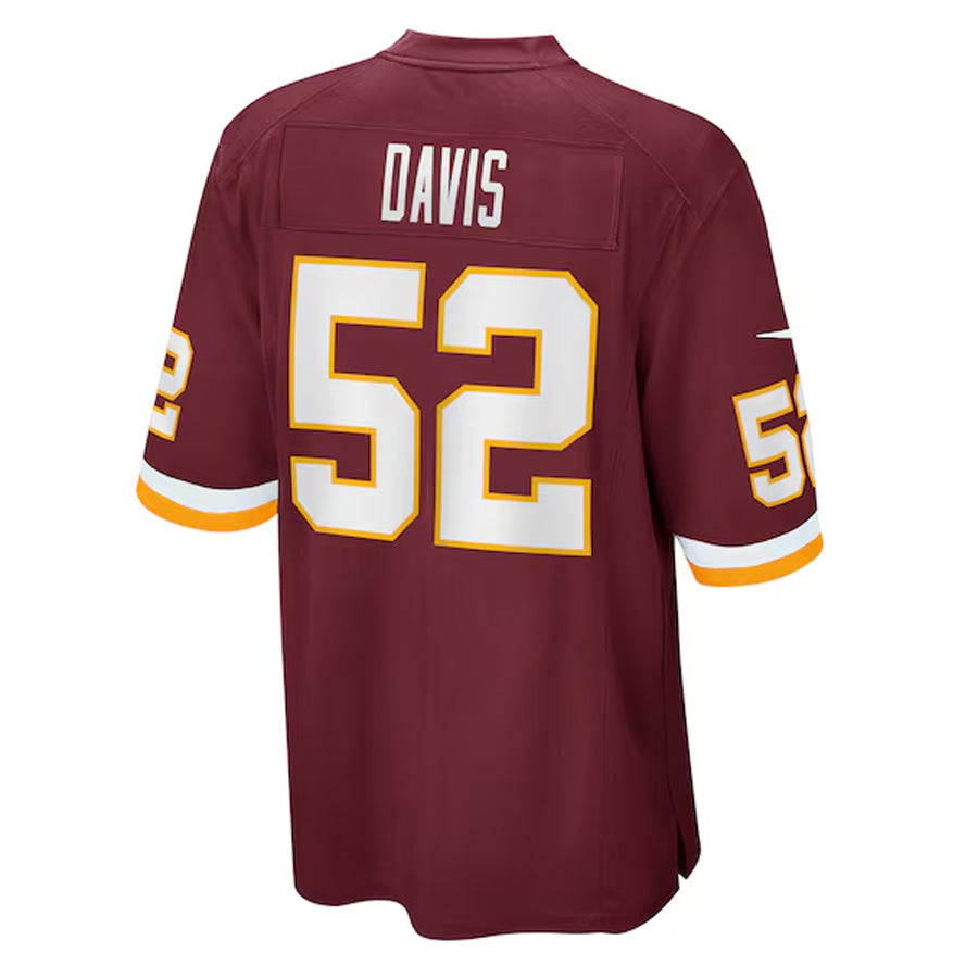 W.Commanders #52 Jamin Davis Player Burgundy Game Football Jerseys football jersey product view 1