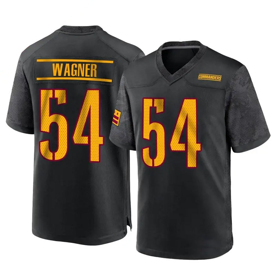 W.Commanders #54 Bobby Wagner Player Black Home Game Football Jerseys football jersey product view 1