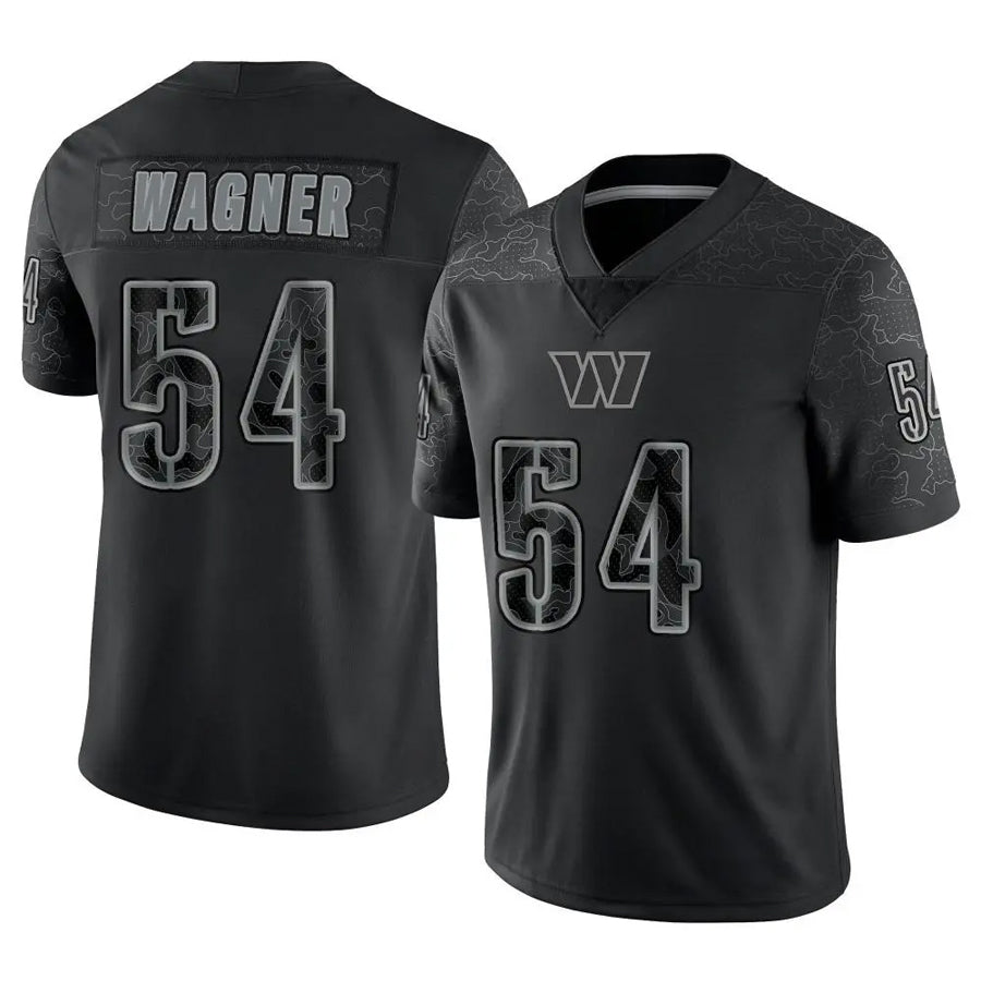 W.Commanders #54 Bobby Wagner Player Black RFLCTV Limited Football Jerseys football jersey product view 1