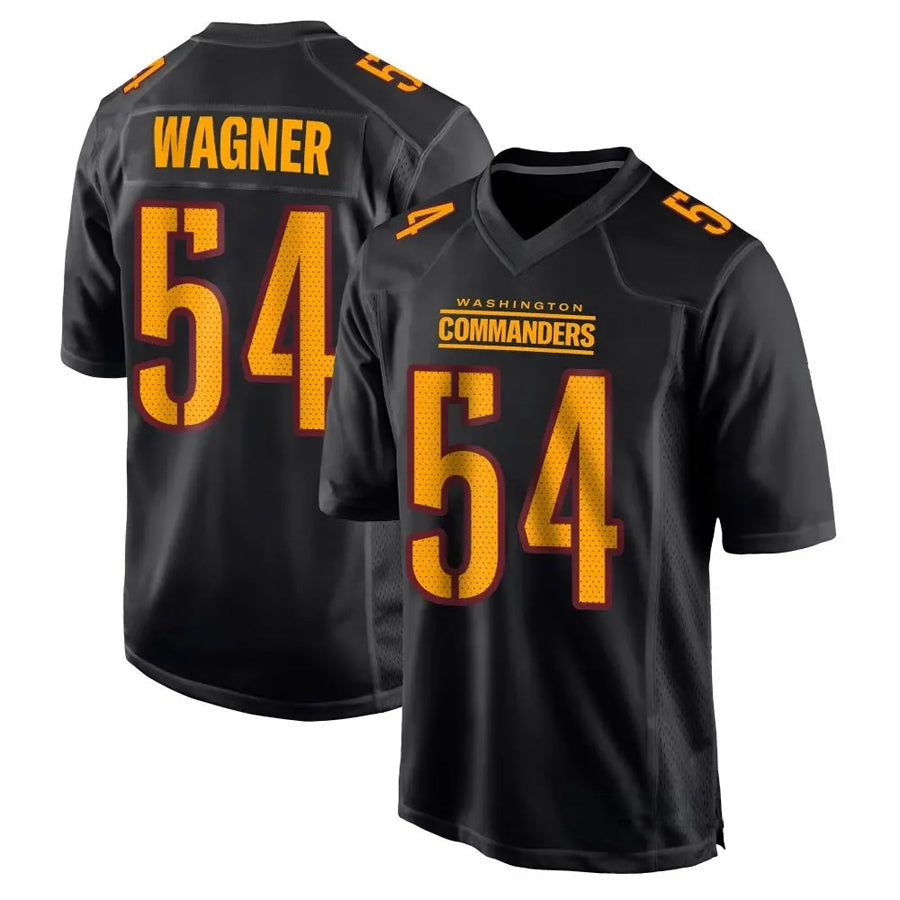 W.Commanders #54 Bobby Wagner Player Carbon Black Fashion Football Jerseys football jersey product view 1