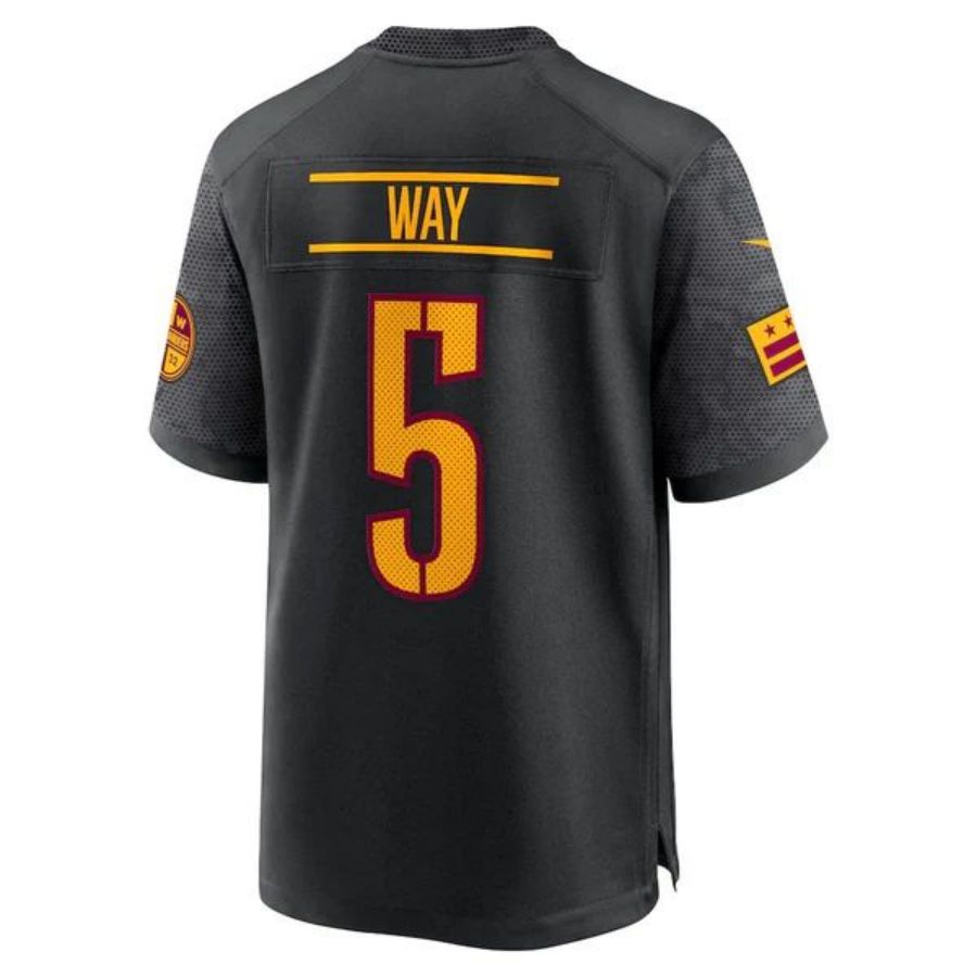 W.Commanders #5 Tress Way Player Black Home Game Football Jerseys football jersey product view 1