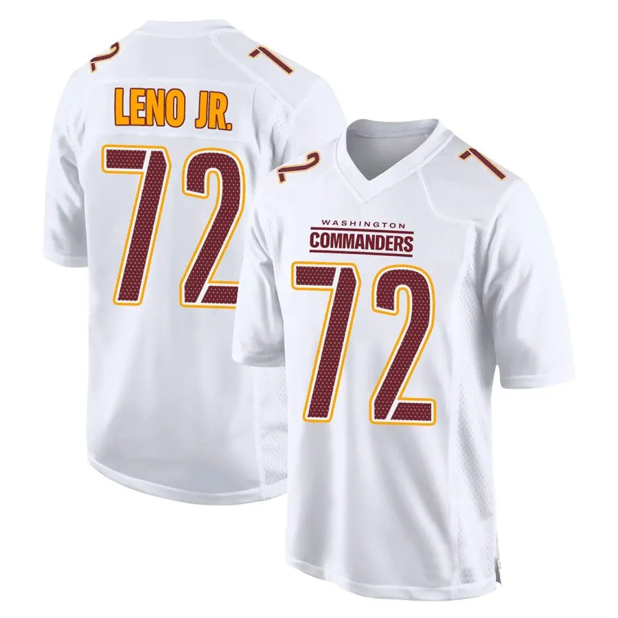 W.Commanders #72 Charles Leno Jr. Player Tundra White Fashion Football Jerseys football jersey product view 1