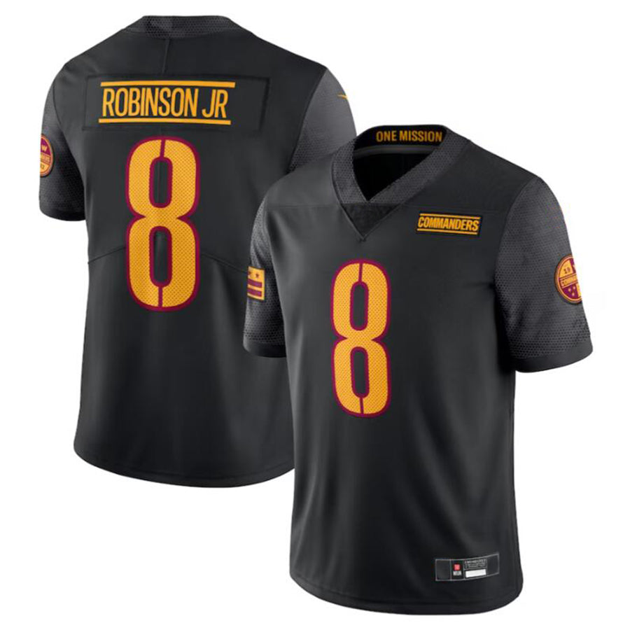 W.Commanders #8 Brian Robinson Jr. Player Black Vapor Untouchable Limited Football Jerseys football jersey product view 2
