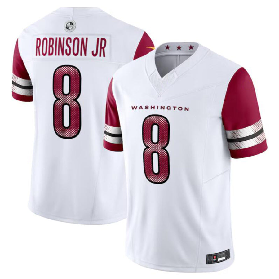 W.Commanders #8 Brian Robinson Jr. Player White Vapor F.U.S.E. Limited Football Jerseys football jersey product view 2