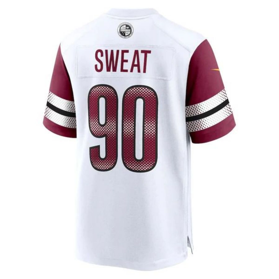 W.Commanders #90 Montez Sweat White Game Jersey Stitched American Football Jerseys football jersey product view 1