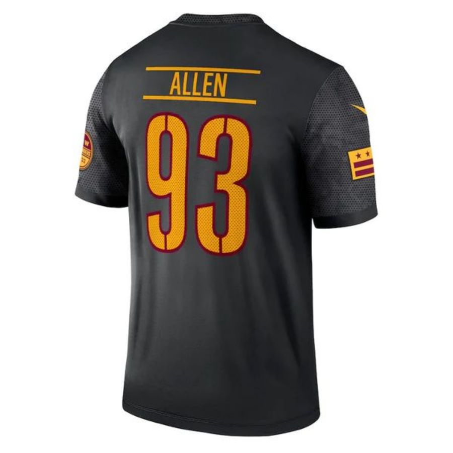 W.Commanders #93 Jonathan Allen Player Black Alternate Legend Football Jerseys football jersey product view 1