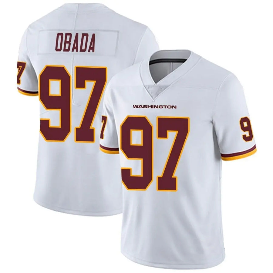 W.Commanders #97 Efe Obada Player White Vapor Limited Game Football Jerseys football jersey product view 1
