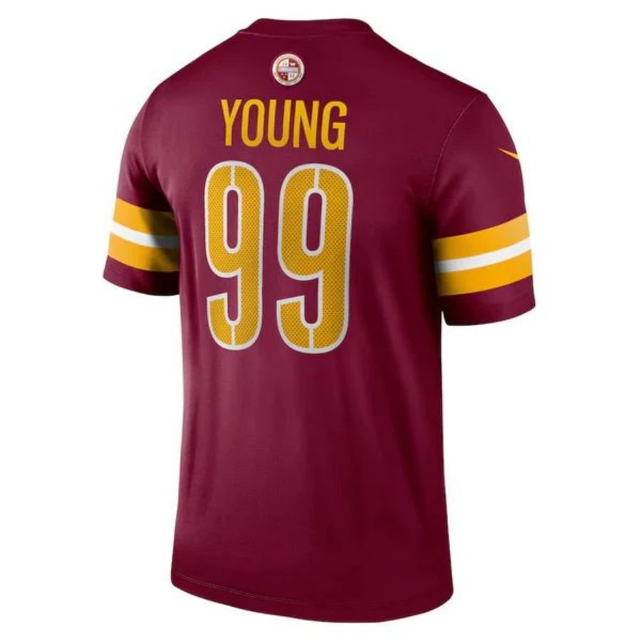 W.Commanders #99 Chase Young Burgundy Legend Jersey Stitched American Football Jerseys football jersey product view 1
