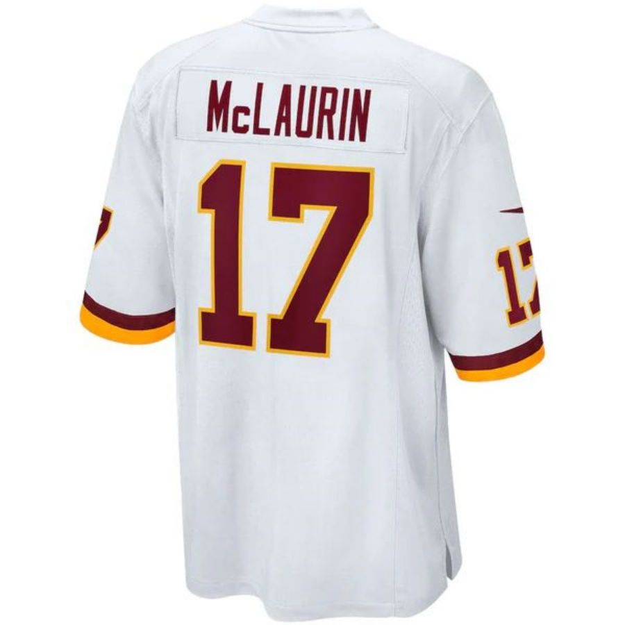 W.Commanders #17 Terry McLaurin White Player Game Football Jerseys football jersey product view 1