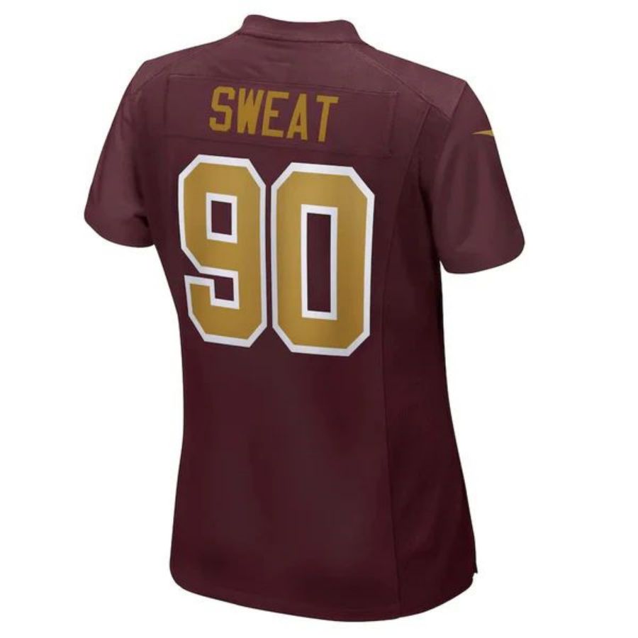 W.Commanders #90 Montez Sweat Burgundy Game Jersey Stitched American Football Jerseys football jersey product view 1