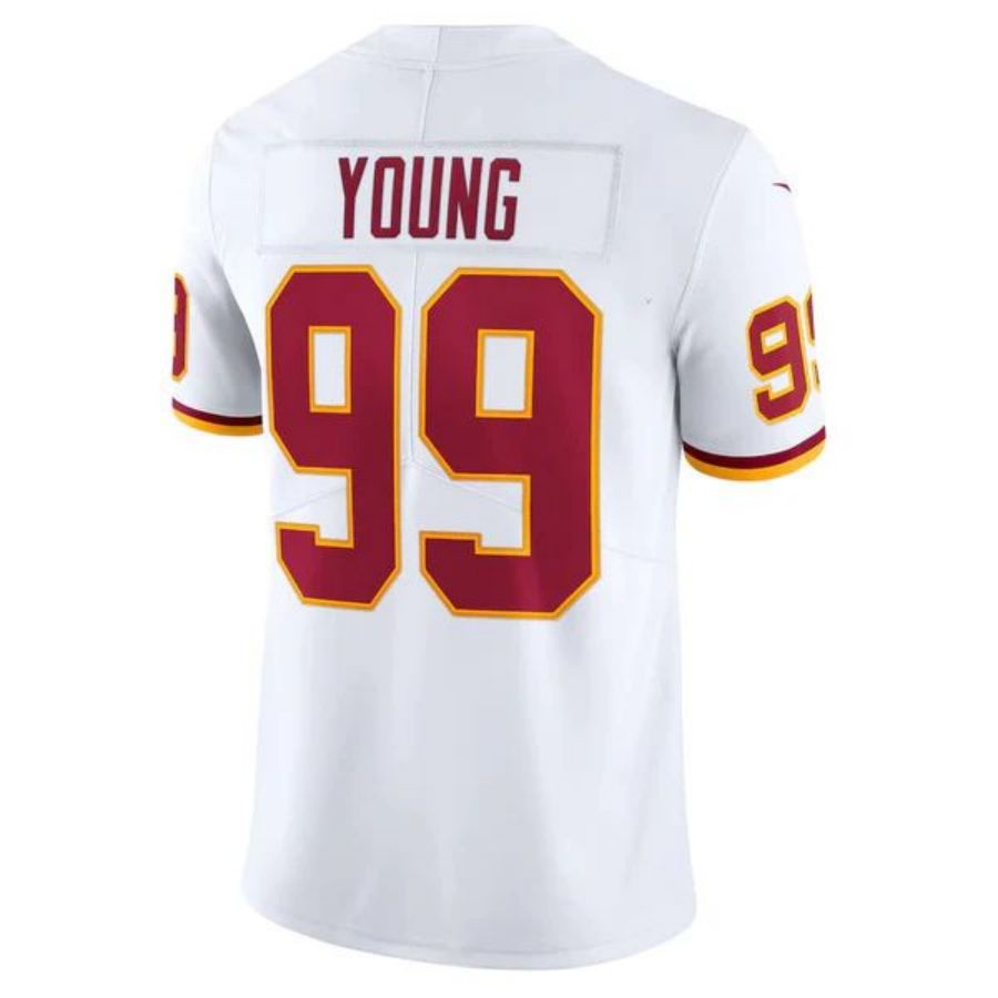 W.Commanders Team #99 Chase Young White Vapor Limited Jersey Stitched American Football Jerseys football jersey product view 1