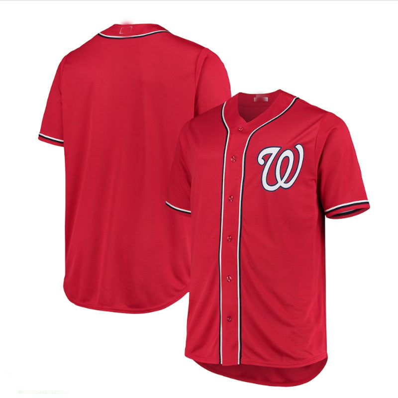 Washington Nationals Big & Tall Alternate Replica Team Jersey - Red Baseball Jerseys baseball jersey product view 1