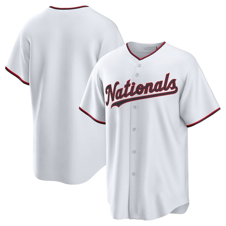 Washington Nationals Home Replica 2.0 Jersey - White Stitched Baseball Jersey baseball jersey product view 1