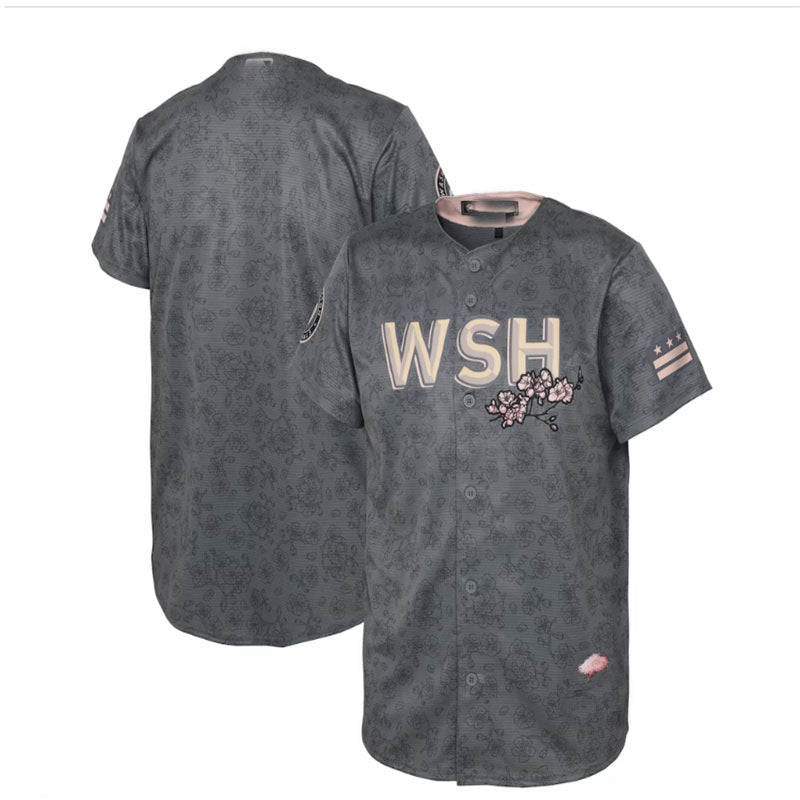 Washington Nationals Preschool 2022 City Connect Replica Jersey - Gray Baseball Jerseys baseball jersey product view 1